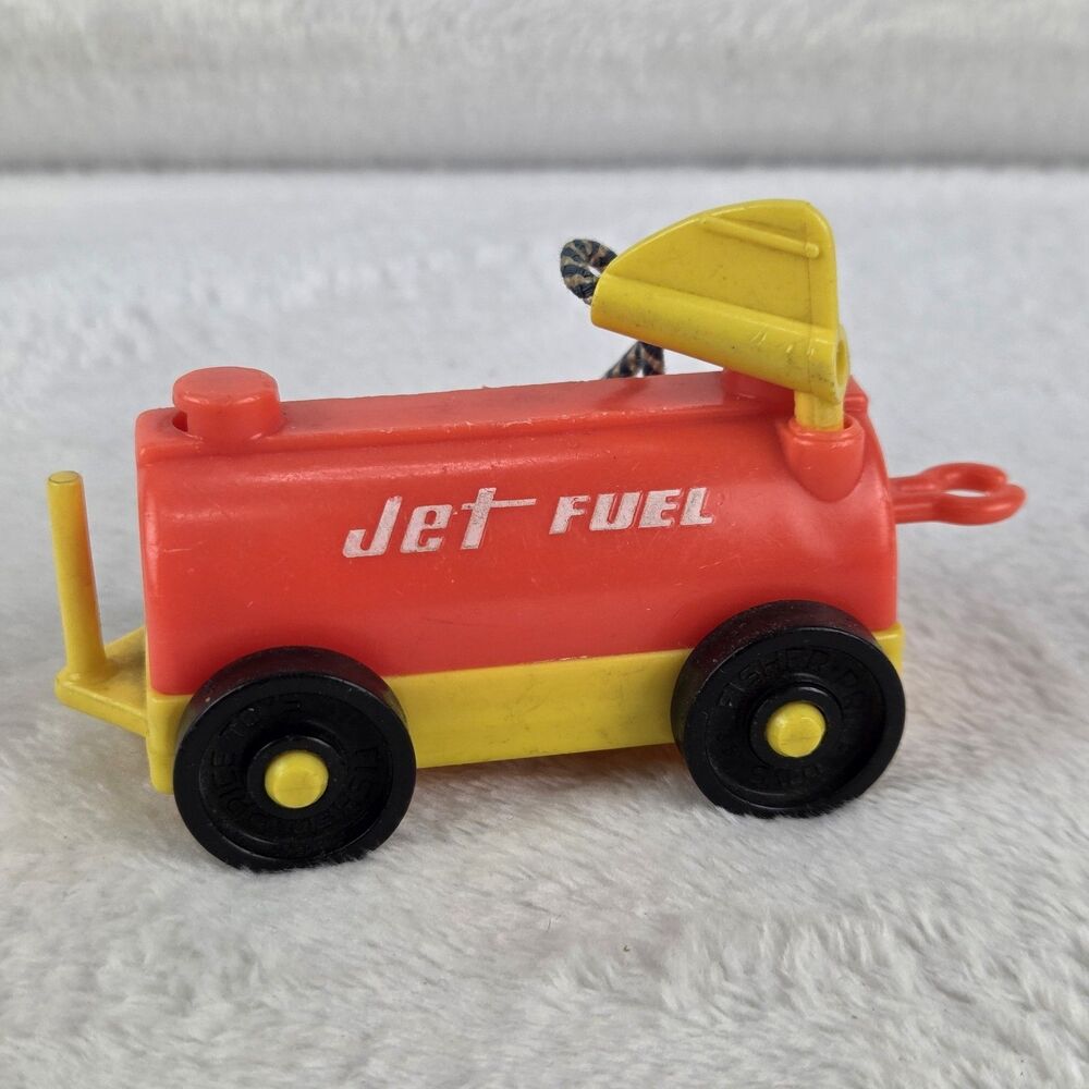 Vintage Fisher Price Little People Jet Fuel Tanker Trailer 1970s Airport